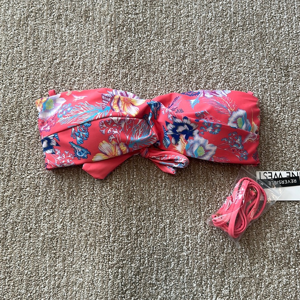 NWT Nine West bandeau bikini top